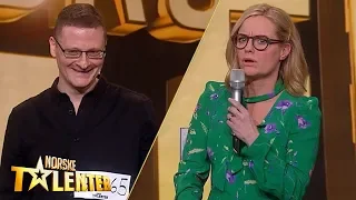 HANS PETTER SECKER HYPNOTISES THE GOT TALENT HOST! | NORWAY GOT TALENT 2019