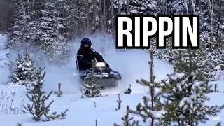 Beater Snowmobiles in Deep Snow!