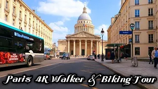 🇫🇷4K Biking Tour Bastille - Louvre - Panthéon - Paris 5th,France #Virtuacycling#tourdefrance#4k60fps