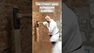 Тренер показал как поставить удар на макиваре