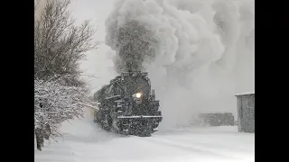 Union Pacific's Big Boy No. 4014 looking all polar express