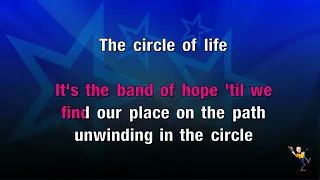 The Circle Of Life - Lion King (Elton John) (KARAOKE)