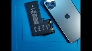 iPhone 11 Pro Max замена аккумулятора без ошибки сообщения о замене детали и миниобзор программатор