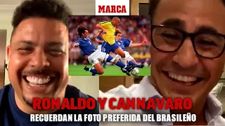 La historia de la fotografía en la que Maldini y Cannavaro intentan frenar a Ronaldo I MARCA