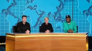 Ellen Joins Michael Che and Colin Jost for 'Weekday Update'