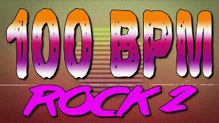 100 BPM - Rock 2 - 4/4 Drum Track - Metronome - Drum Beat