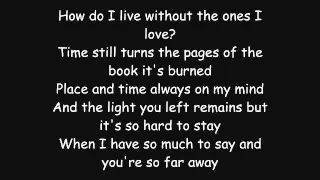 Avenged Sevenfold - So Far Away LYRICS