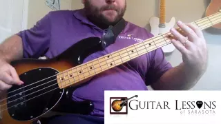 Bass Cover Cissy Strut The Meters Funk R&B lesson