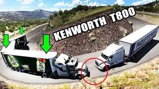 TRIPLE Trailer de Cerveza KENWORTH T800 en Espacios Reducidos Mapa Mexico American Truck Simulator