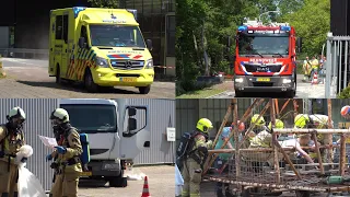 Brandweer vaardigheidstoetsen 2e ronde gewestelijk klasse 112 in Eelde