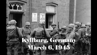 318th Infantry Regiment, 80th Infantry Division enters Kyllburg, Germany; March 6, 1945