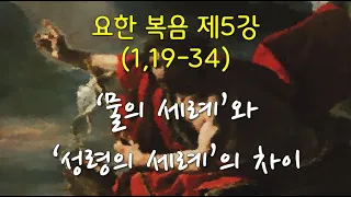 요한복음 제5강/ 1,19-34/ '물의 세례'와 '성령의 세례'의 차이/ 전삼용 요셉 신부