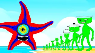 GIANT STARRO vs EVOLUTION of MONSTER RADIATION : Monsters Ranked From Weakest To Strongest