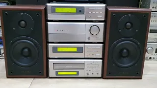 Denon D100 chạy tốt CD,Aux điện 100V cs 85W cặp loa đời cao SC 202 ,giá 3800K .LH zalo 0903205386