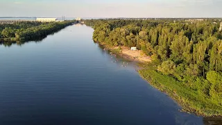 Н.Каховка. С высоты птичьего полета. Дніпро. Літо. Випуск 10/2.