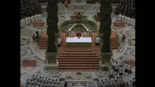 Extended Version - Jason does reading at Christmas Eve mass, St Peters Basilica 12 24 2010