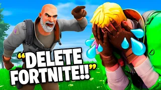 Pretending To Be His DAD in Fortnite!