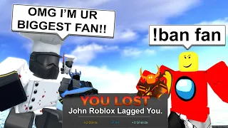 ADMIN ABUSING ON MY FANS IN TDS.. | ROBLOX