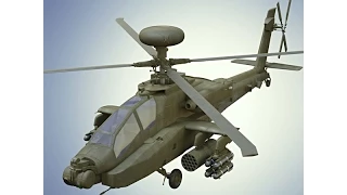 Boeing AH-64 Apache by 3D model store Humster3D.com