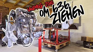 Motor ziehen am UNIMOG | Der Block hat den Rahmen verlassen | OM 636 - #vlog 358