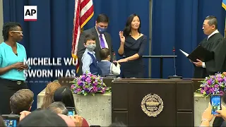 Michelle Wu sworn in as Boston Mayor