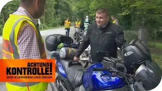 Illegales Tuning! Polizei verbietet Biker die Weiterfahrt! | Achtung Kontrolle | kabel eins