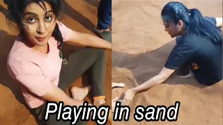 Yukti Kapoor and Gulki Joshi playing in sand || Maddam Sir Highlights