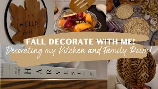 Fall Decorate With Me 2023 | Kitchen & Family Room! #falldecor2023 #falldecoratewithme #fallkitchen