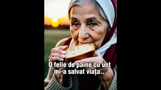 O felie de pâine cu unt mi-a salvat viața...