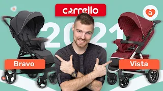 Прогулочные коляски 2021 Carrello Bravo и Vista. Что изменилось в колясках - подробный обзор