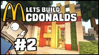 Minecraft Lets Build: McDonalds - Part 2