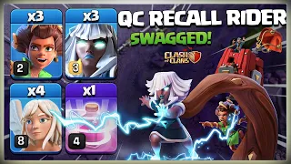 Best New Th15 Qc Recall Root Rider Attack Strategy 2024 | Th15 Powerful Attack in Clash of Clans