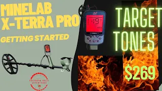 Minelab X-Terra Pro Getting Started-Target Tones