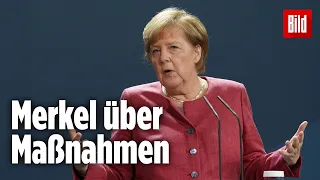 Merkel verkündet neue Corona-Maßnahmen: Maskenpflicht auch