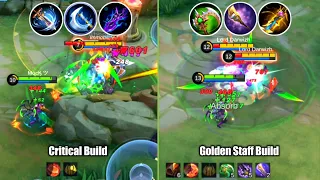 Which one is better Hanabi with Critical Build or Golden Staff Build ?? - Mobile Legends