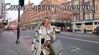 Come Luxury Shopping In London With Me - Harrods, All Saints, & Other Stories Haul & Try On