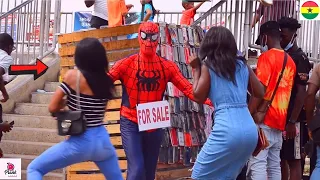 😂😂😂SPIDER MAN STATUE PRANK - Hilarious Top 40 Reactions! Laugh Out Loud!