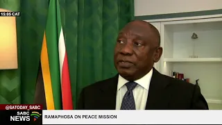 President Ramaphosa on Ukraine-Russian peace mission