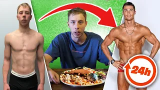 I Ate & Trained Like RONALDO for 24 Hours