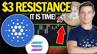 Cardano Price HITS $3 AGAIN! Crypto Bulls CAUTIOUS as SOLANA PUMPS! SOL vs ADA vs ETH to Invest