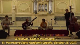 Sitar & balalaika. Raga Bhairavi. Ganges Ragas. Petersburg. 4K. Рага Бхайрави. Раги Ганги. 15.10.17