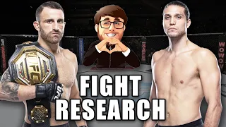 🔴 Brian Ortega vs Alexander Volkanovski Fight Research | UFC 266 Predictions