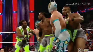 The Lucha Dragons and The New Day vs Tyson Kid, Cesaro and The Ascension- Raw, March 30, 2015