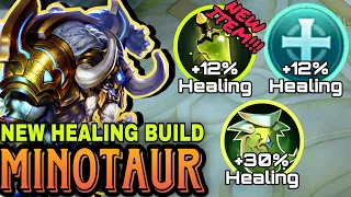 1st Item Flask of the OASIS 🔥🔥 NEW META HEALING BUILD ON POST BUFF MINOTAUR 💪 MLBB ZuruPlaysML