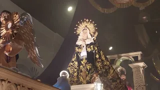 Entrada De La Venerada Imagen Virgen De Dolores Sumpango Sac. Conmemoración De Los 7 Dolores.