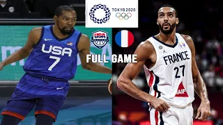 USA vs France Full Game | July 25, 2021 | 2021 Tokyo Olympics