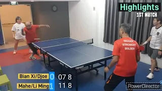 TT Fun Games Series: Bian Xi/Djoe vs Mahe/Li Ming, 29 April 2024