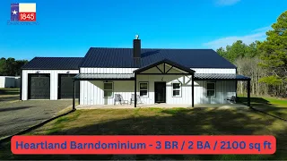 Completed Barndominium Tour - 3 BR / 2 BA / 2100 sq ft - Heartland Barndo from 1845 Barndominiums