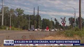 6 people killed, 3 others injured in Tacoma crash