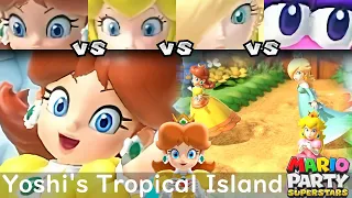 Mario Party Superstars Daisy vs Peach vs Rosalina vs Birdo in Yoshi's Tropical Island